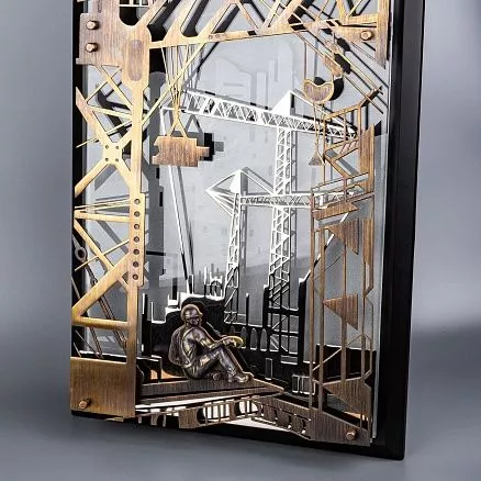 Подарочная плакетка «Строителю» МП-41475