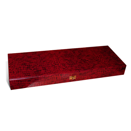Коробка подарочная красная (кожа)