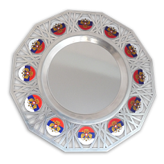 Сувенирная тарелка «Герб триколор»