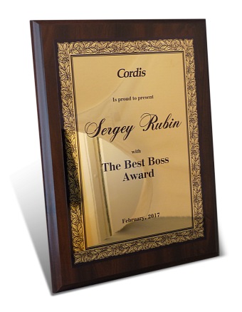 Наградная плакетка «Лучший босс» МД-22149