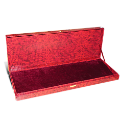 Коробка подарочная красная (кожа)